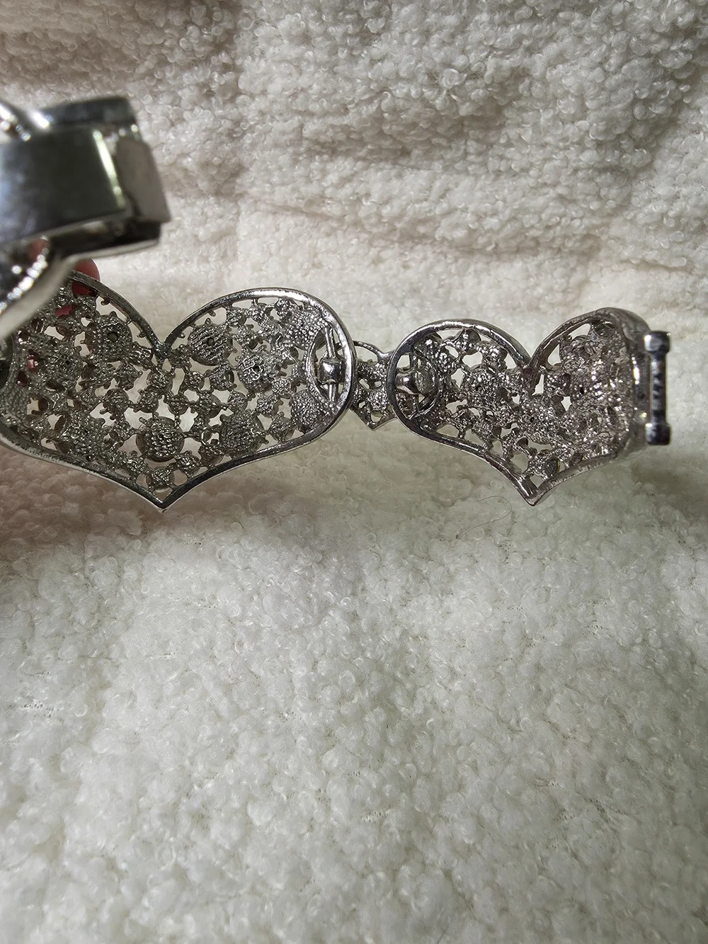 Crystal Heart Chunky Bracelet